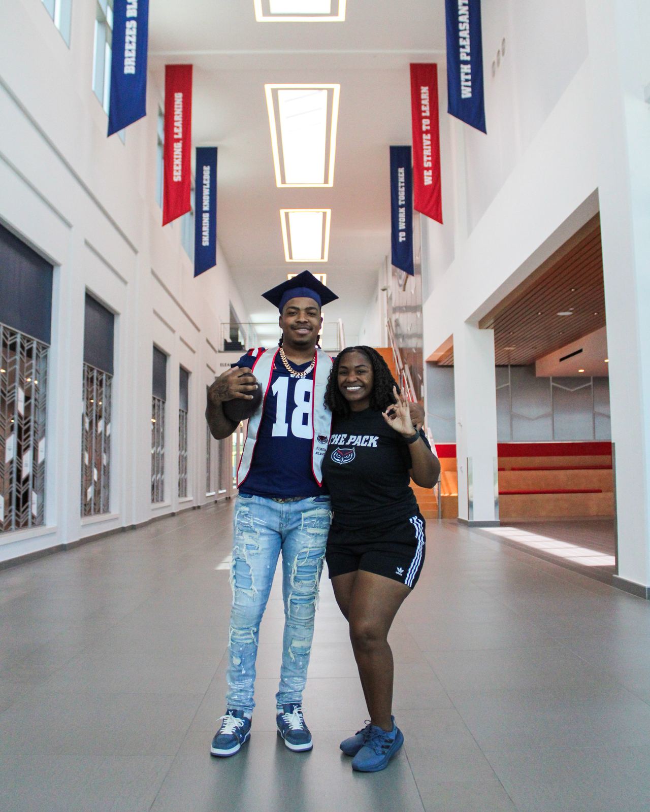 Graduation day with a signed athlete