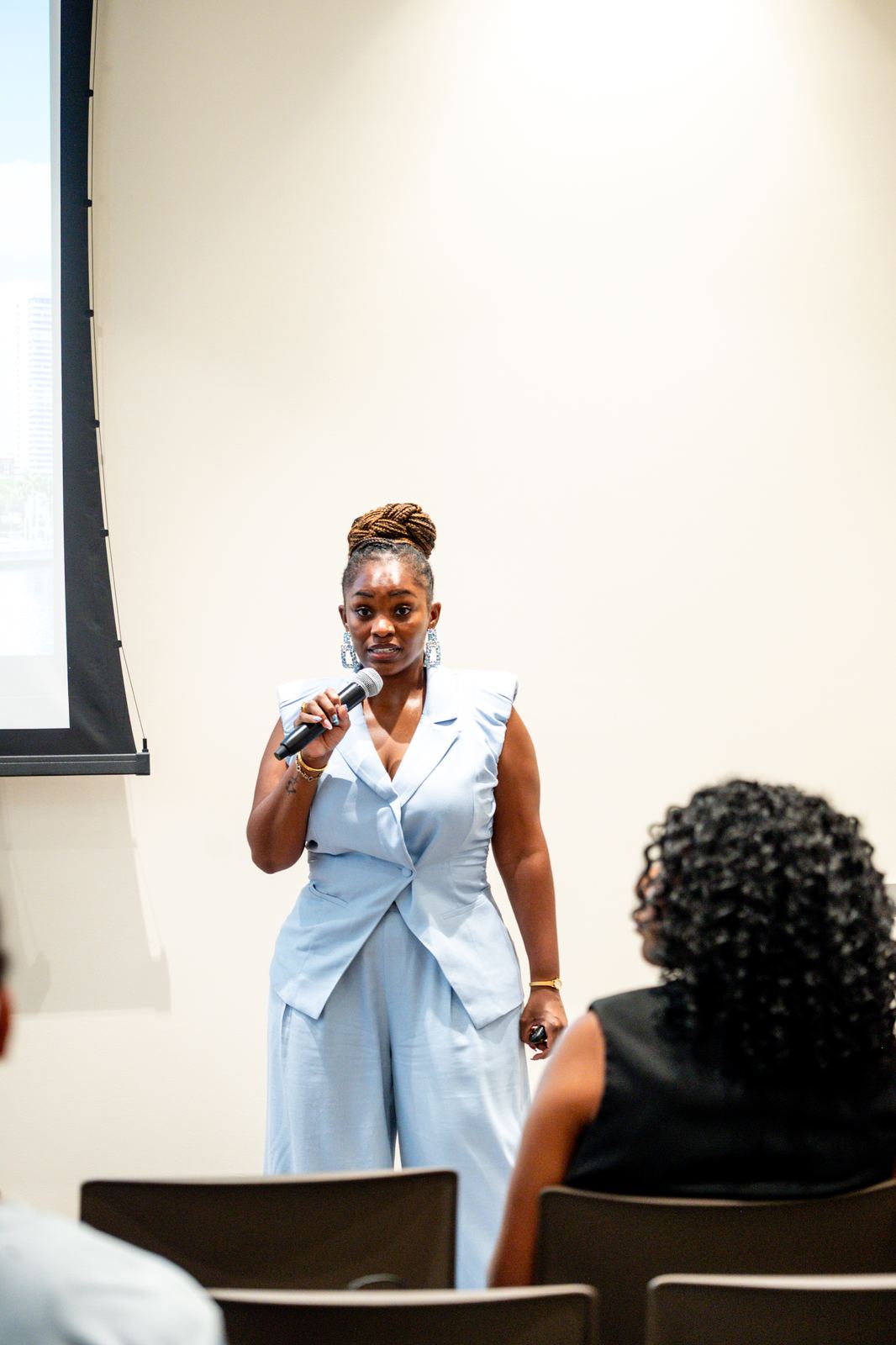 Regine Hill speaking